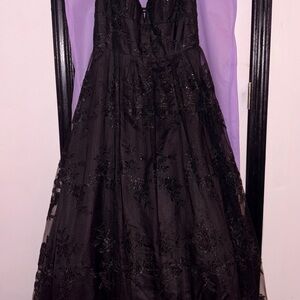 Elegant Black Lace Gown
